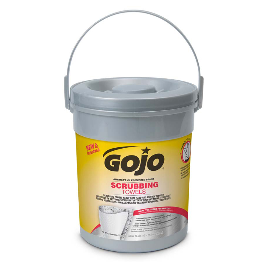 Gojo Scrubbing Wipes 72/Tub 432/cs