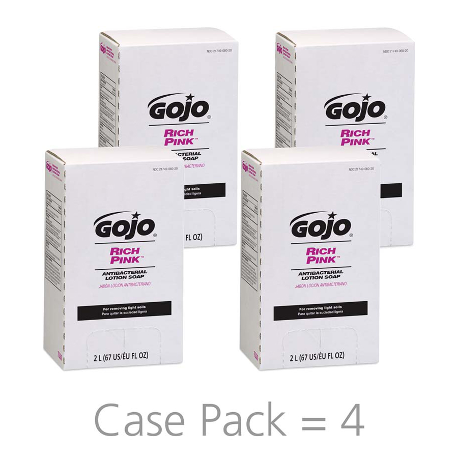 Gojo Pink Kleen Lotion Soap Antibac 2000Ml 4/cs