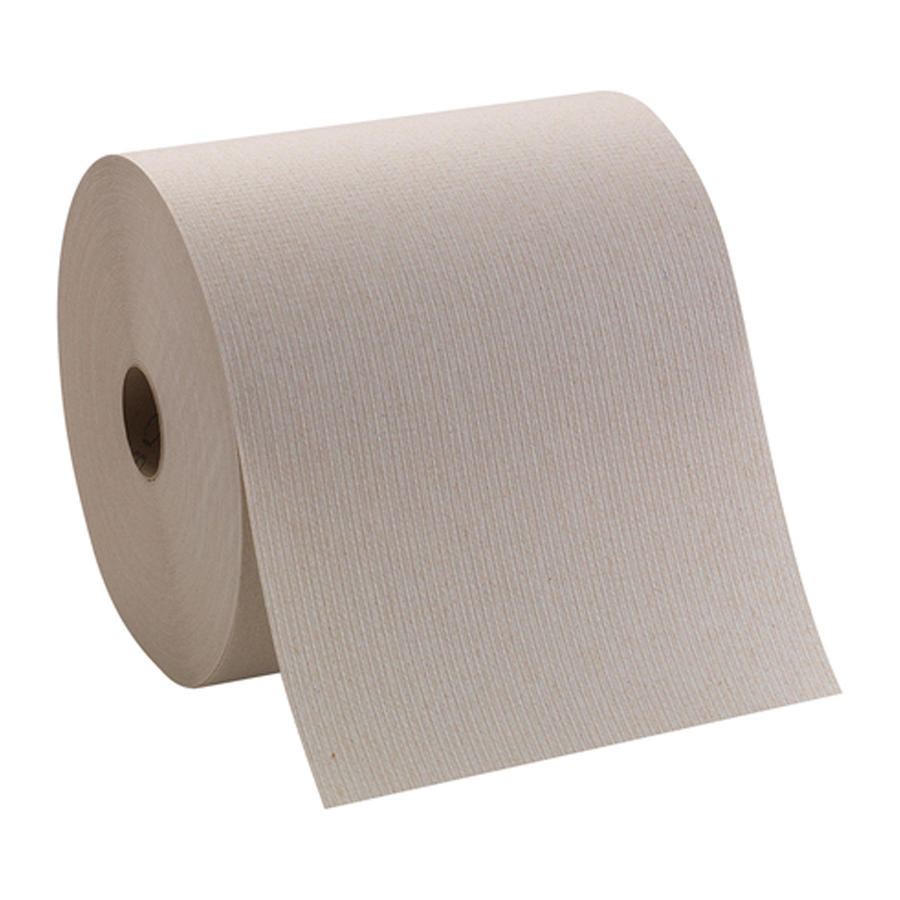 Roll Towel Brown Basic Recycled 7.8"X800' 6/cs