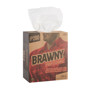 Brawny Wiper 8"X12.5" White 148/pk 2960/cs