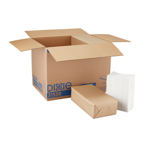 Dinner Napkin Dixie 1/8 Fld White 1-Ply 3000/cs