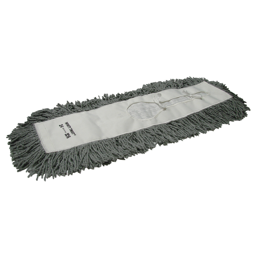 Schilling Supply 5"x60" Concrete Infinity Twist Gray Dust Mop Ea