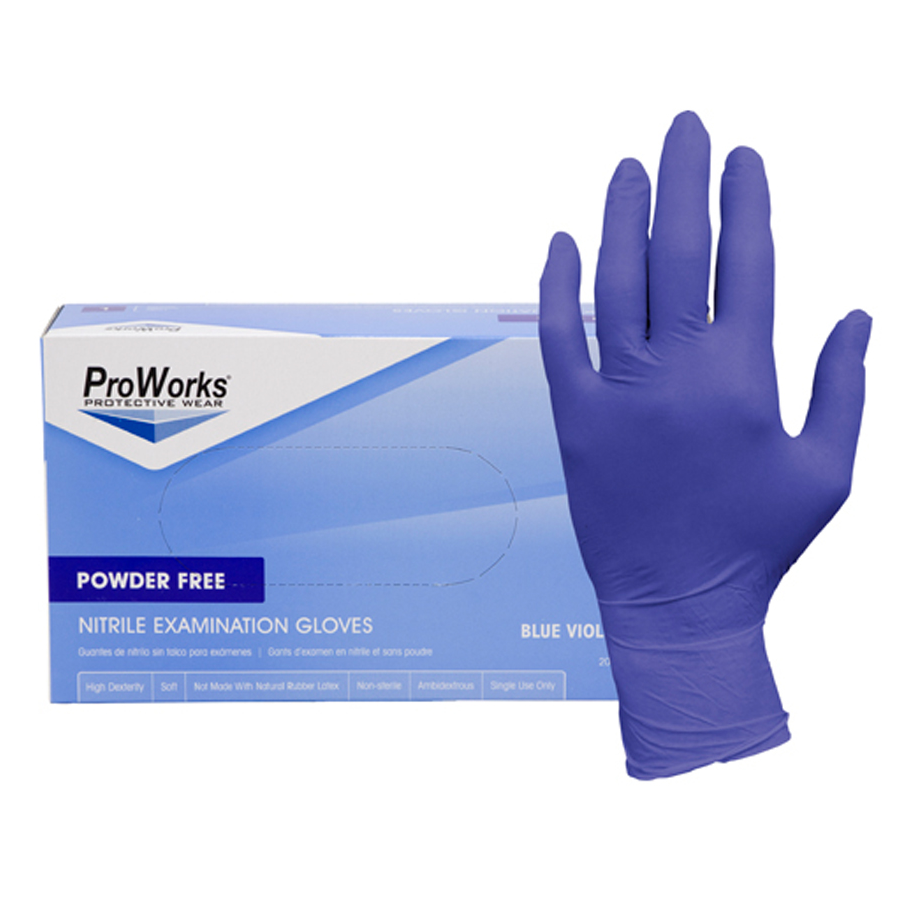 Nitrile Glove Powderfree Violet Large Fda 2000/cs