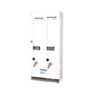 Dual Dispenser for Feminine Products Each