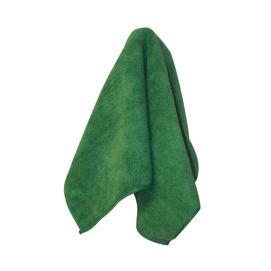Microfiber Cloth Green 16"X16" 12/bg