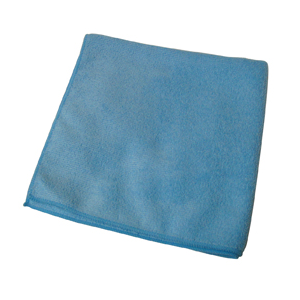 Microfiber Cloth Blue 16"X16" 12/bg