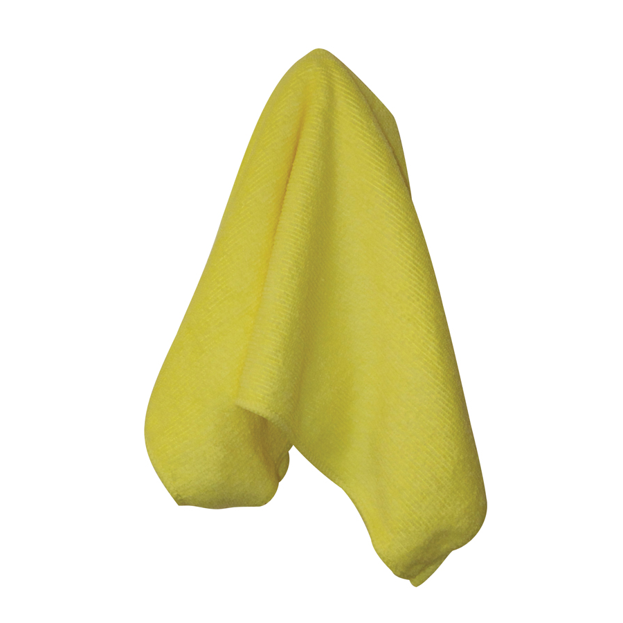 Microfiber Cloth Yellow 16"X16"  12/bg