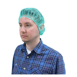 Bouffant Cap 21" Green Polypro 1000/cs