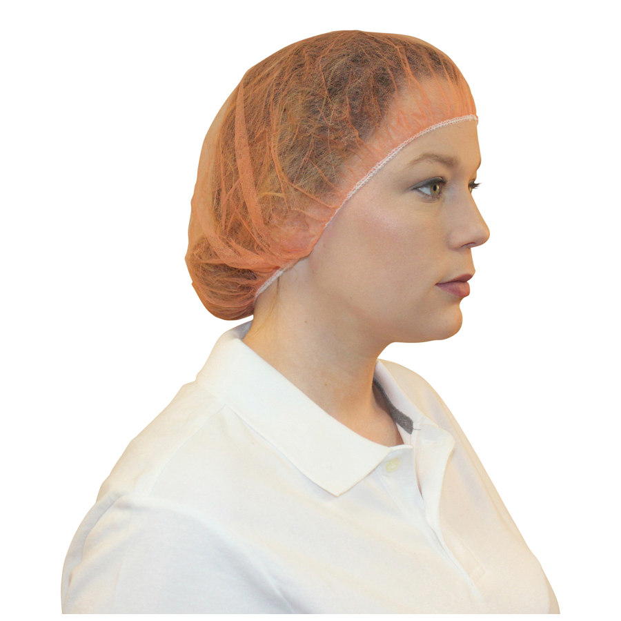 Bouffant Cap 24" Polypro Orange 1000/cs