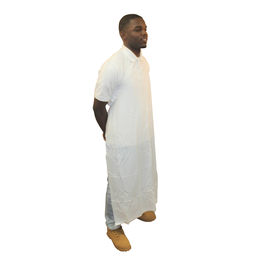 Vinyl Apron Die Cut 35"x50" 6mil White 72/cs