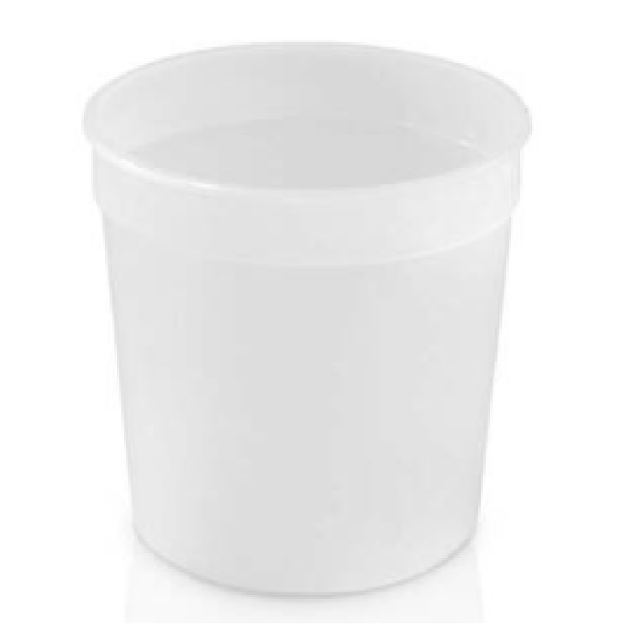 Plastic Food Tub 15oz White 500/cs