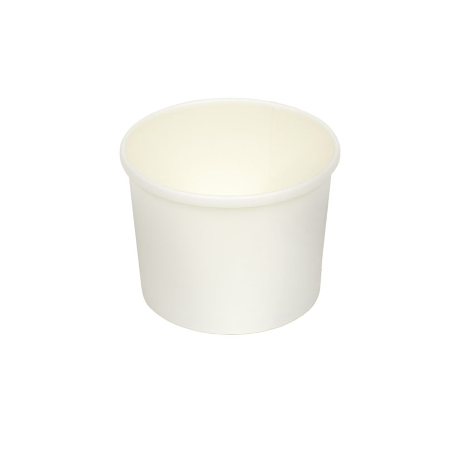 Inno-Pak Soup Cup White Plain 12oz 500/cs