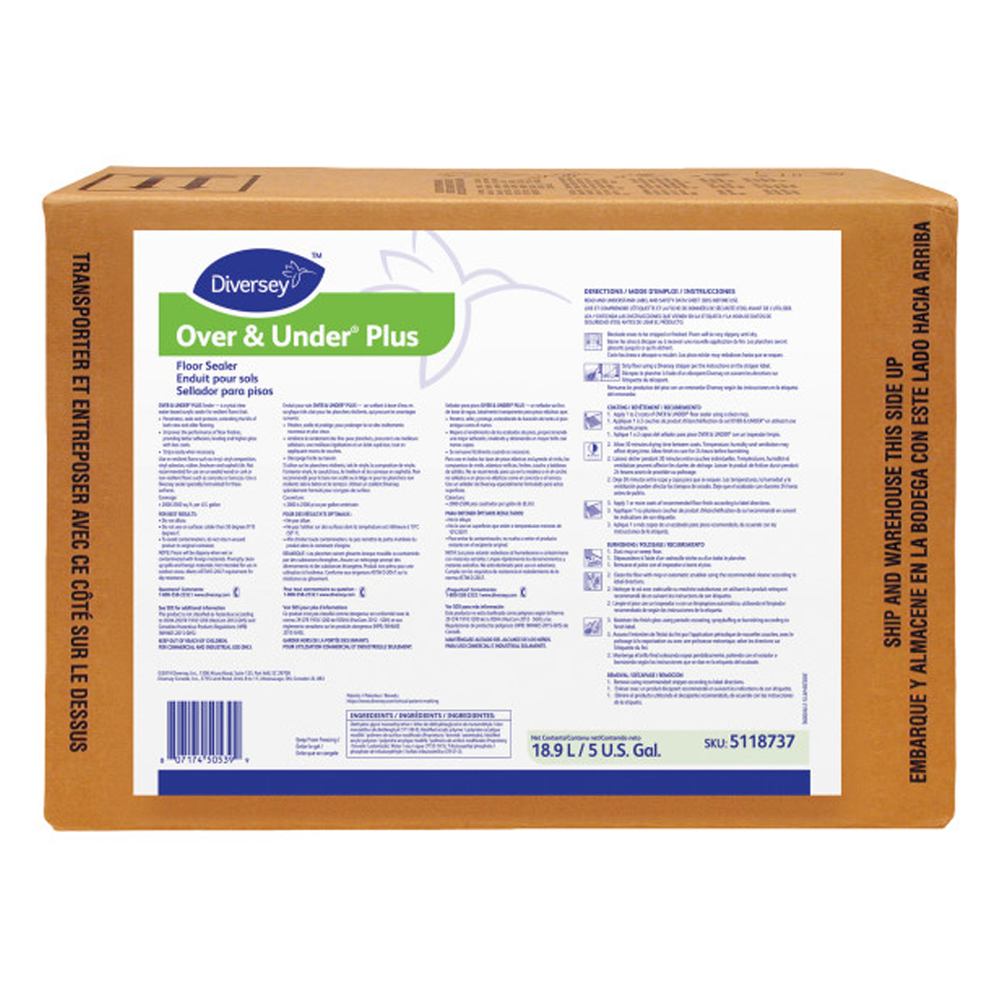 Over Under Plus Floor Sealer 5 Gallon Bib