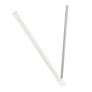 Plastic Straw Wrapped 7.75"  Jumbo 10M/cs