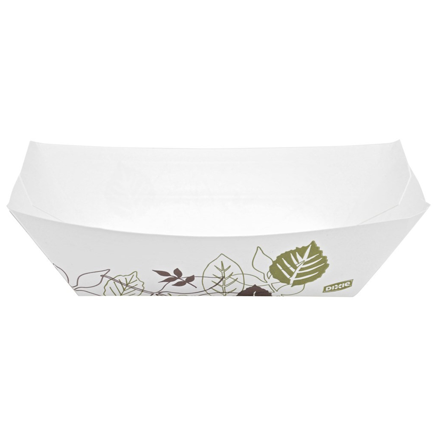 Paper Food Tray Polycoat 3# Path Design 500/cs