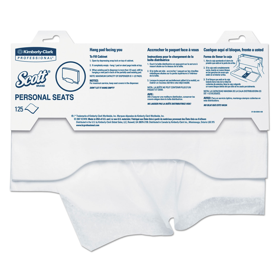 Toilet Seat Covers Scott Pro 15"X18" 125/pk 24/cs