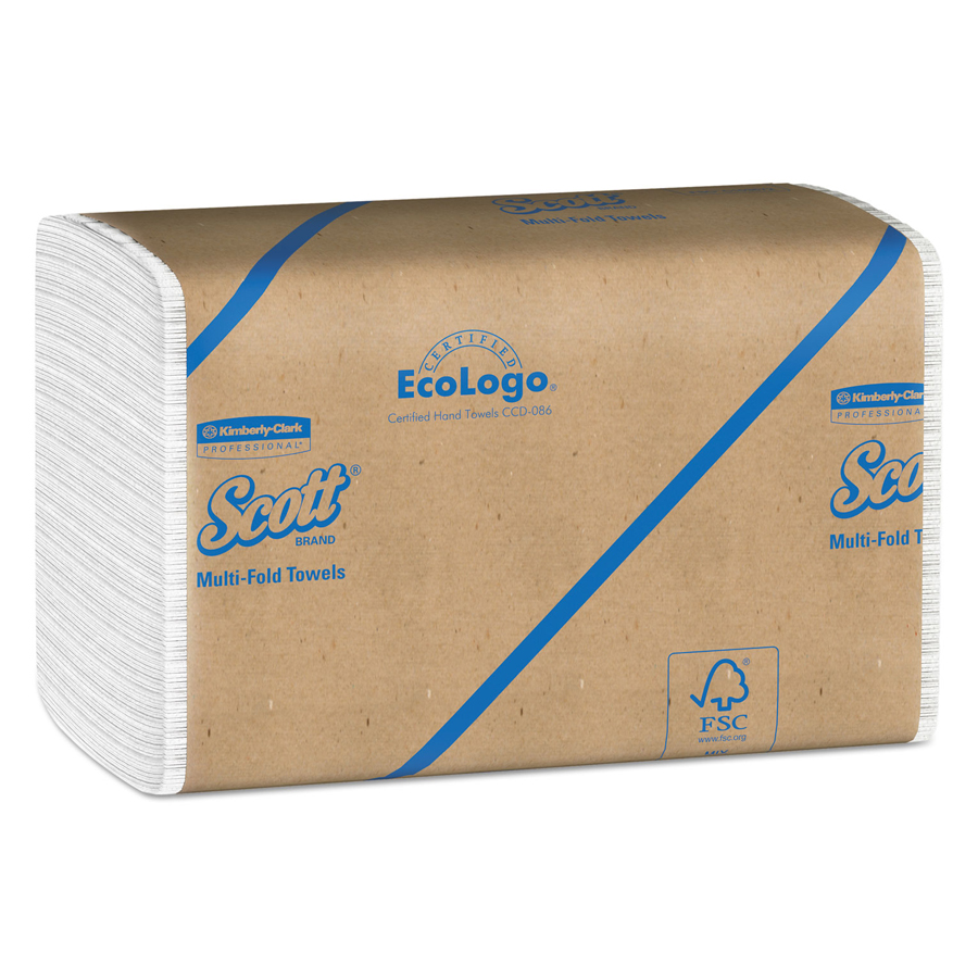 Multifold Towel White Scott Essential 4000/cs