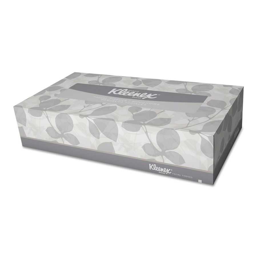 Facial Tissue Kleenex Flat 2-Ply 125/bx 48/cs