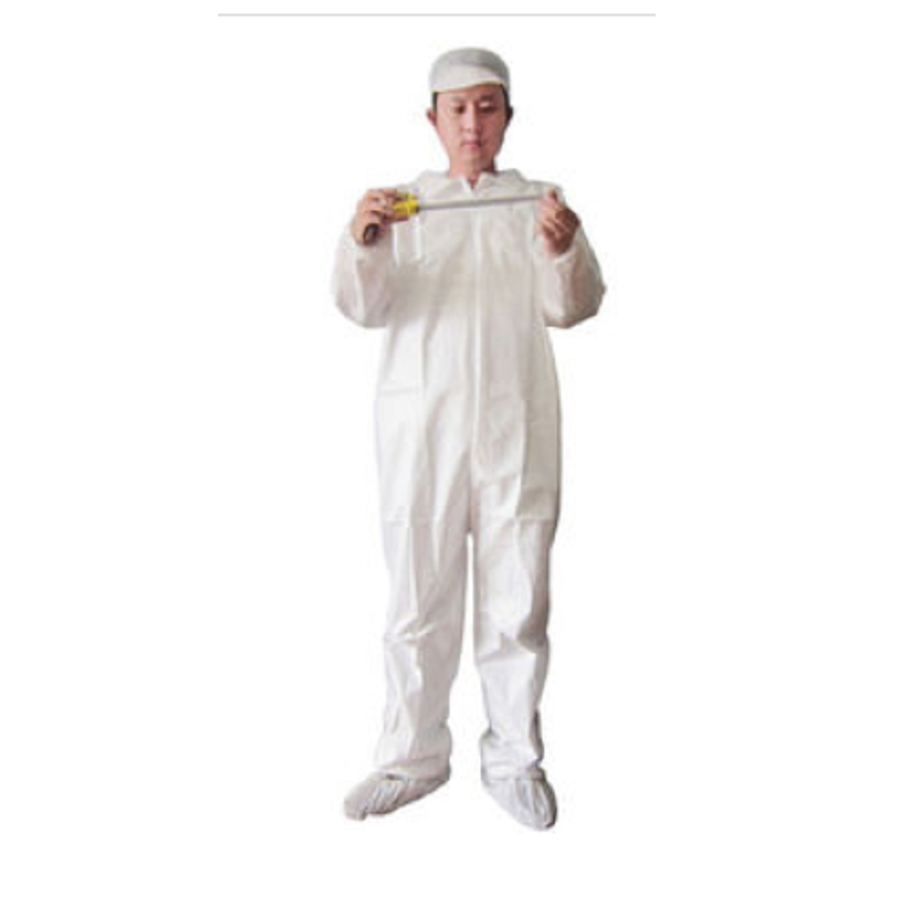 Coverall White W/Elastic Wrists/Ankles XL 25/cs