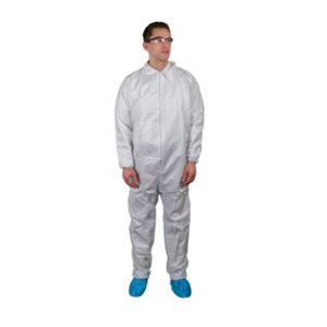 Coverall Elastic Wrists/ Ankles Zipper MED 25/cs