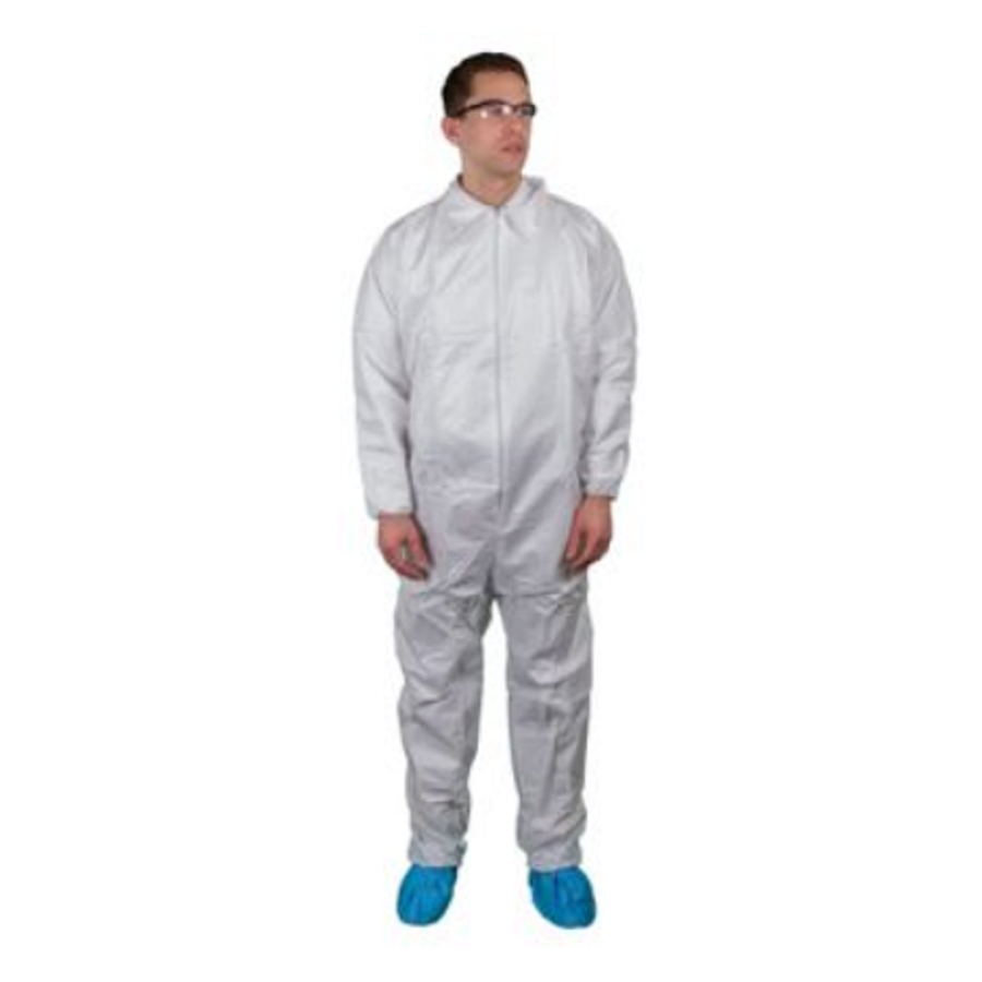 Coverall Elastic Wrists/ Ankles Zipper SM 25/cs