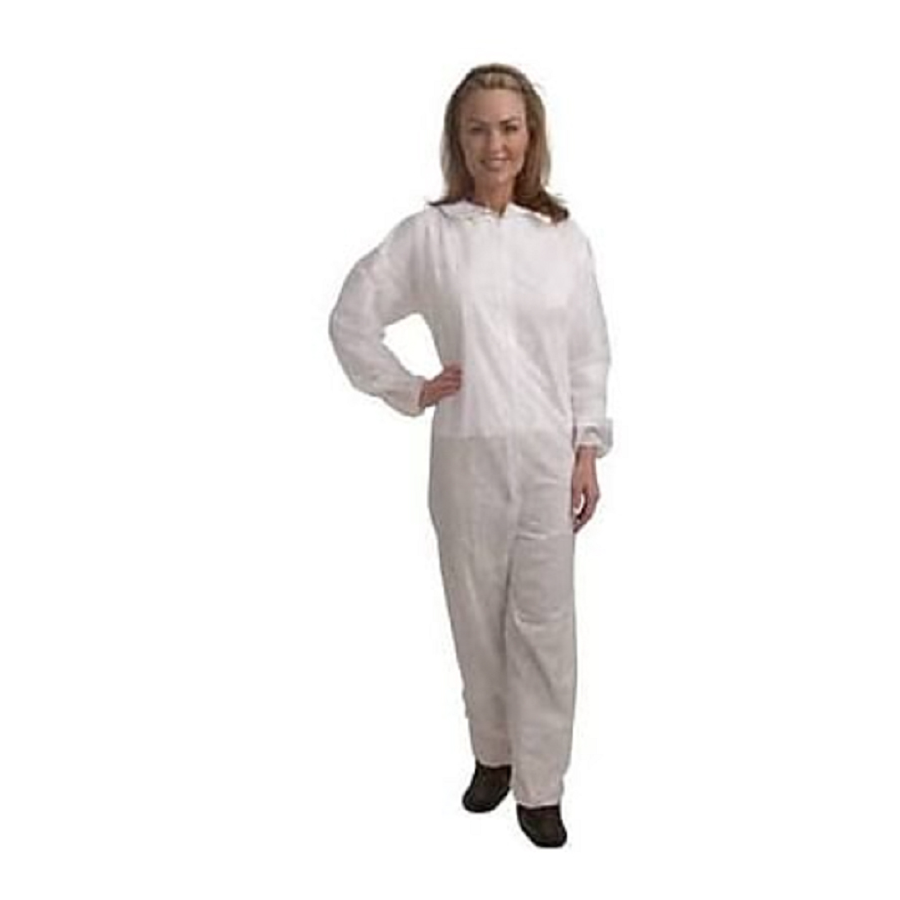 Coverall White W/Elastic Wrists/Ankles 2XL 25/cs
