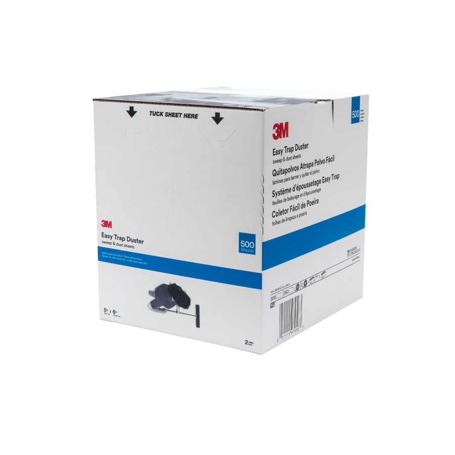 3M Easy Trap Dust Cloth  White 5"X6"X125' 2/cs
