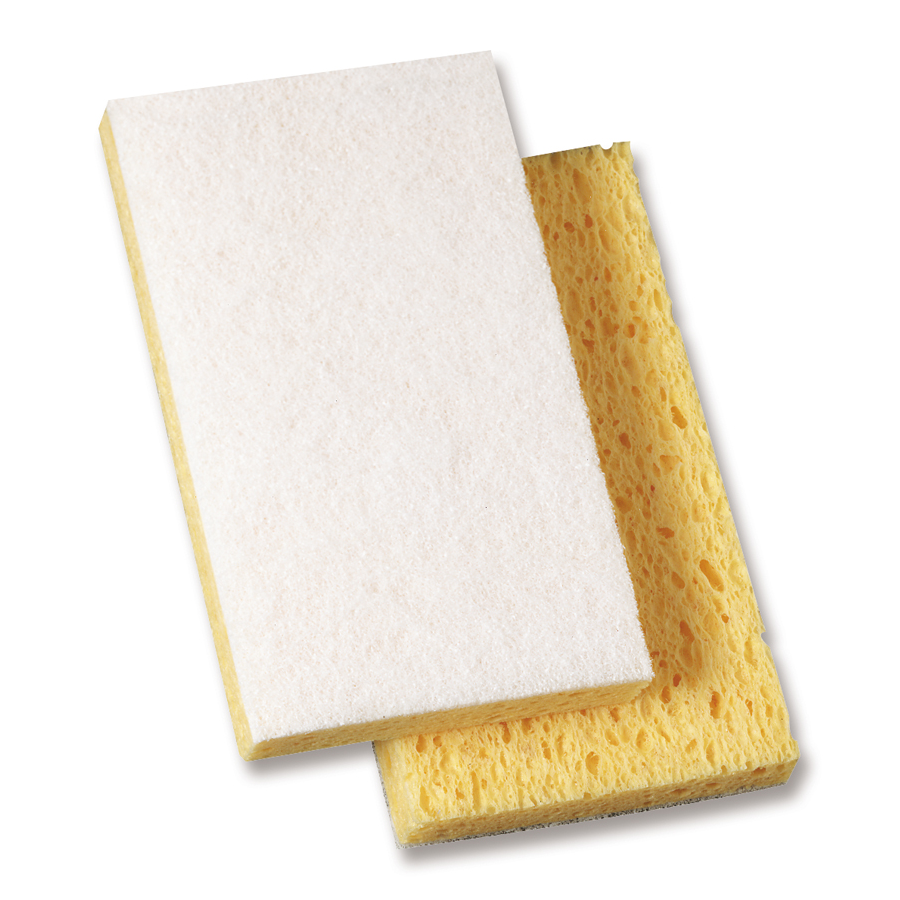 3M 63 Scotch Brite White Yellow 3.5"X5.5" 20/cs