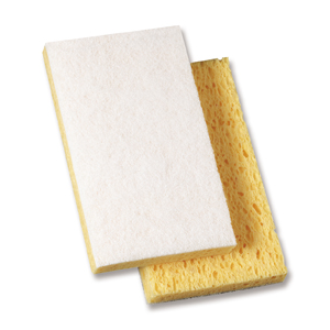 3M 63 Scotch Brite White Yellow 3.5"X5.5" 20/cs
