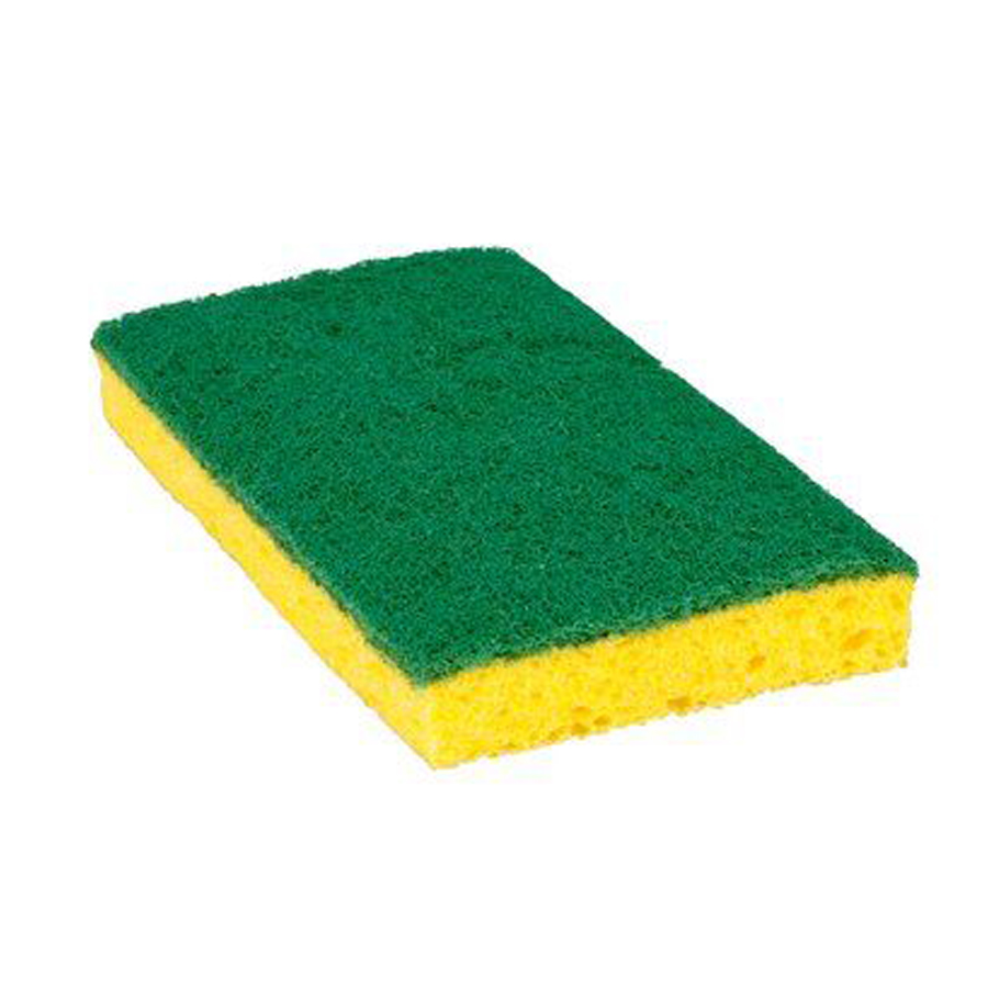 3M 74 Scotchbrite Scrub  Sponge Grn/Ylw 20/cs