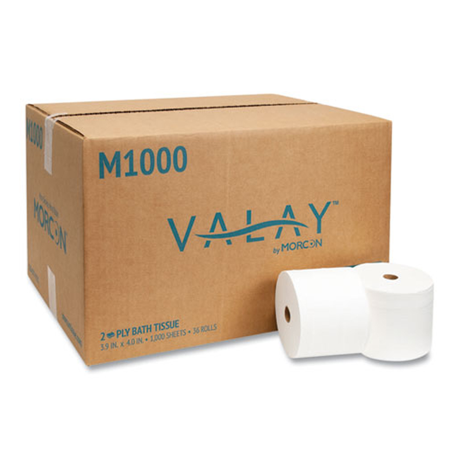 Bath Tissue Small Core 2-Ply 1000sh/rl 36/cs