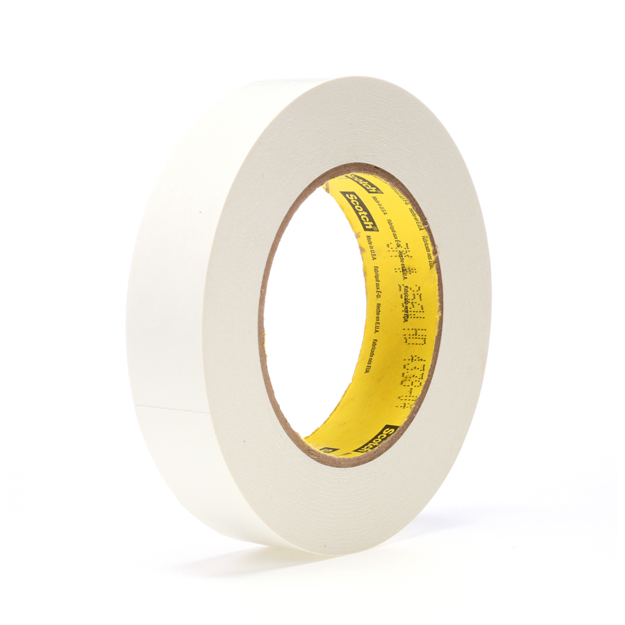 3M 256 Scotch Flatback  Tape White 1"X36yd 36/cs