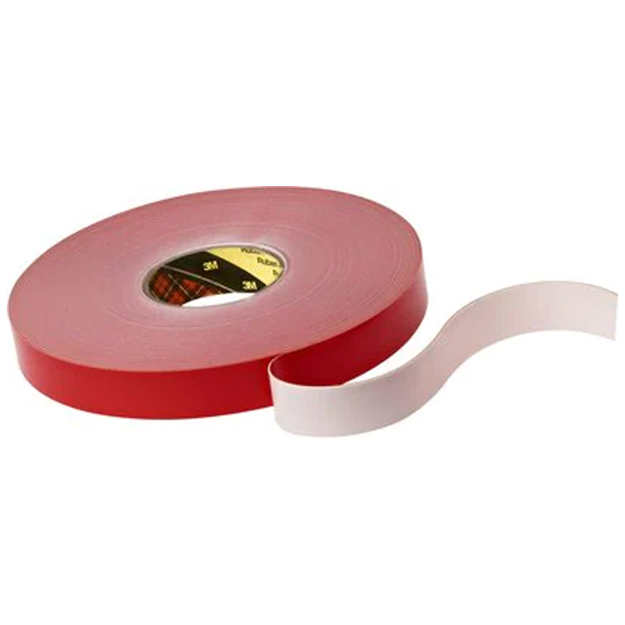 3M 4930F VHB Tape White .375"x72yd 25mil Rl