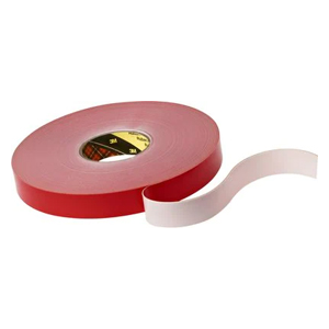 3M 4930F VHB Tape White .375"x72yd 25mil Rl