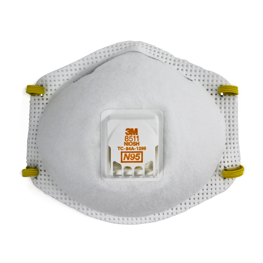 3M 8511 Particulate Mask W/ Valve 80/cs