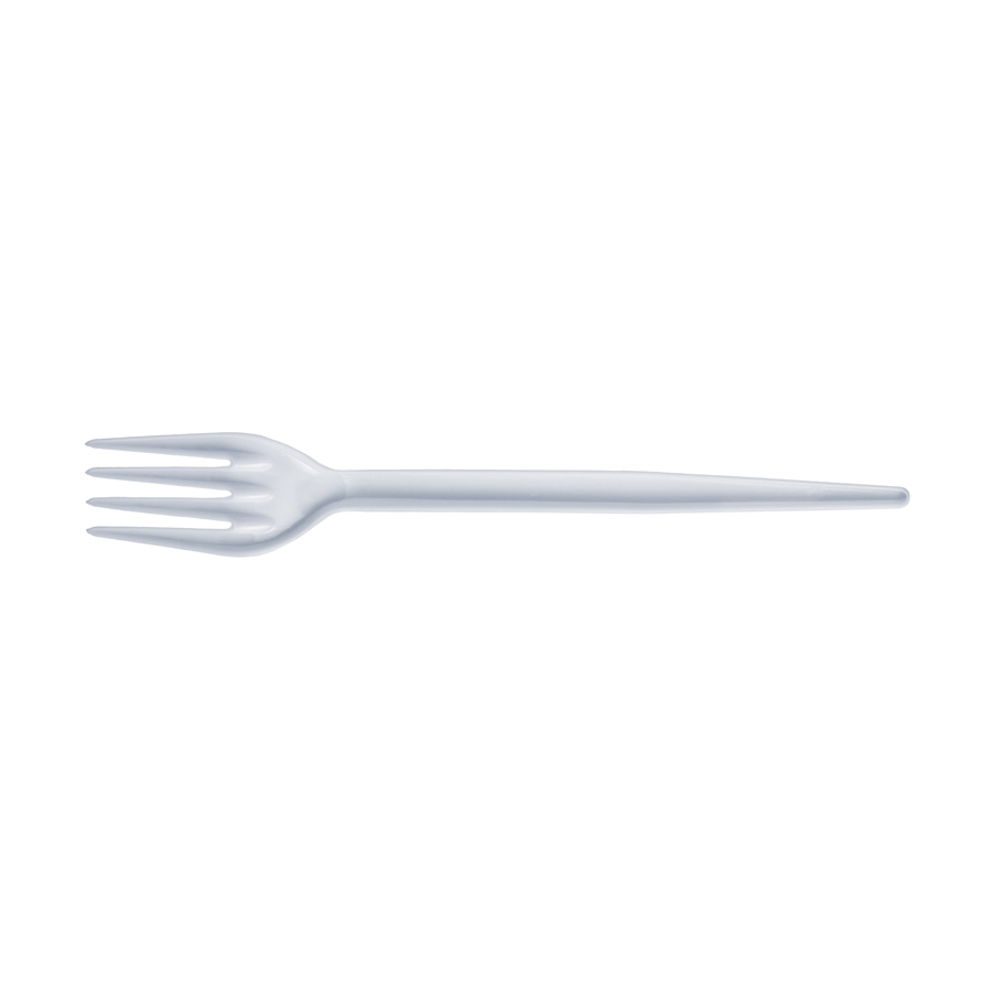 Poly Taster Fork White 100/bx 30/cs 3000/cs