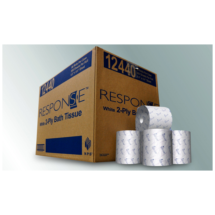 Bath Tissue Response 2-Ply 500/rl 96/cs