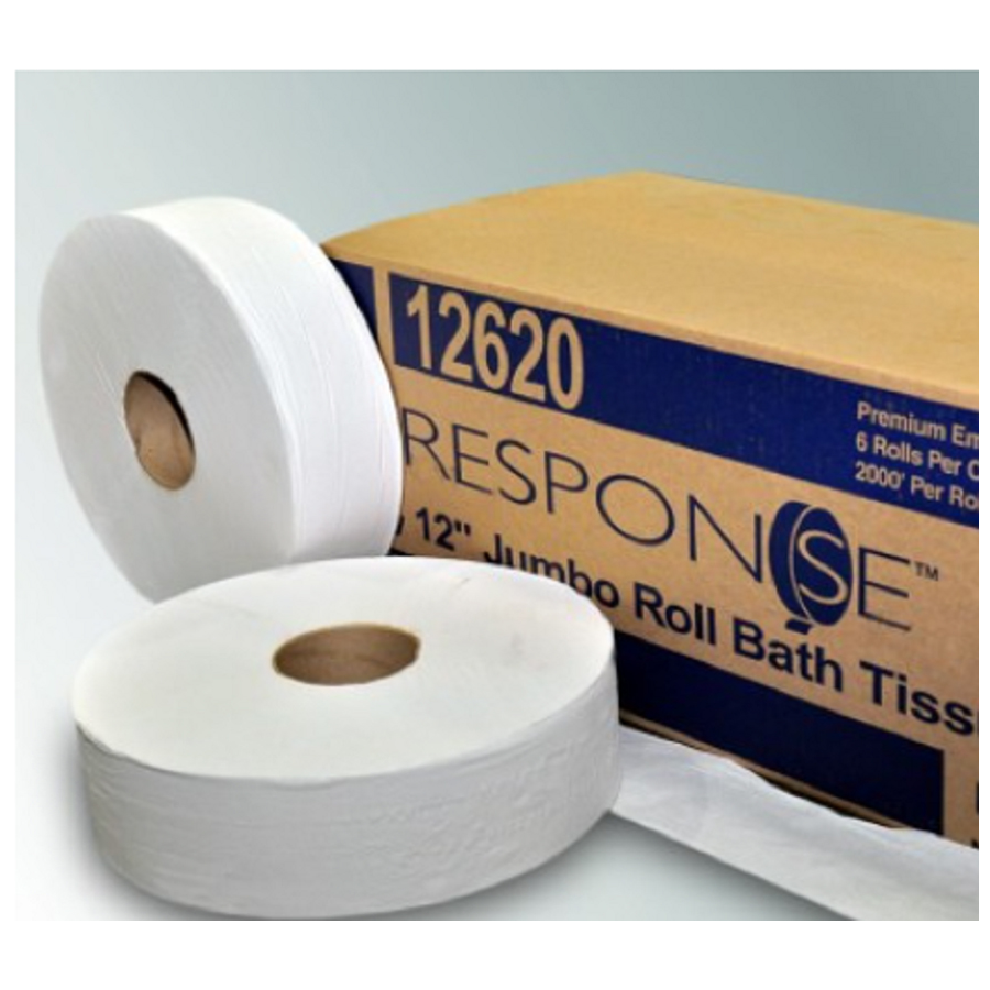 Bath Tissue Response Jumbo 2-Ply 1750' 6/cs