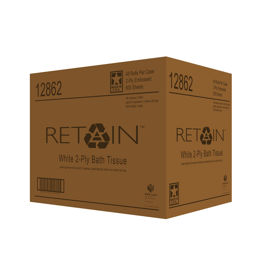 Bath Tissue Retain 2-Ply 600/rl 48/cs
