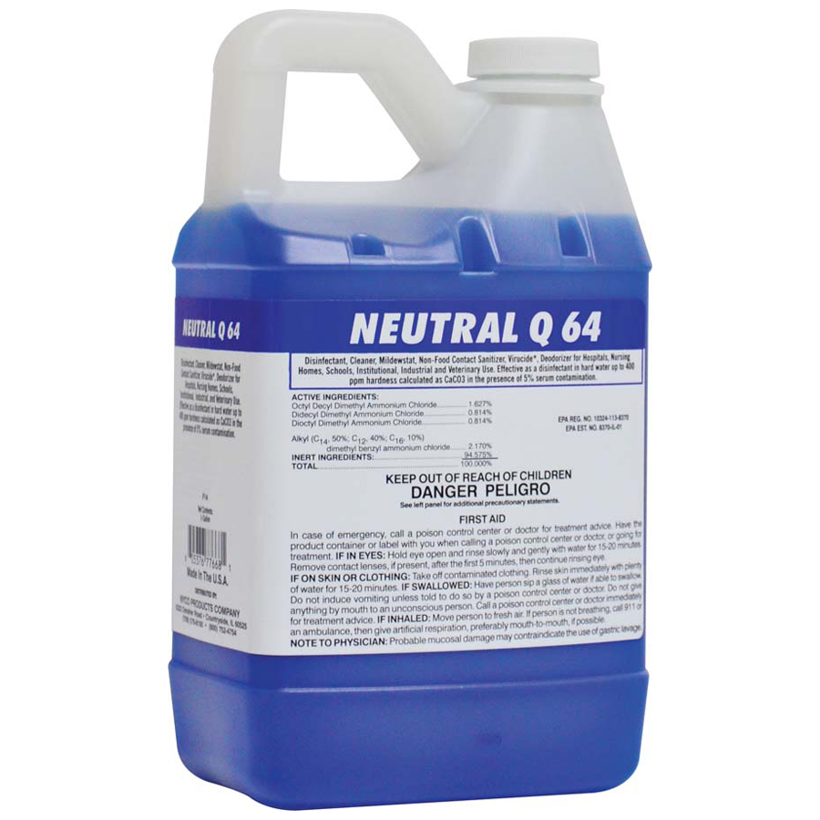 Emix 776 Neutral Q-64 Disinfectant 64oz 4/cs
