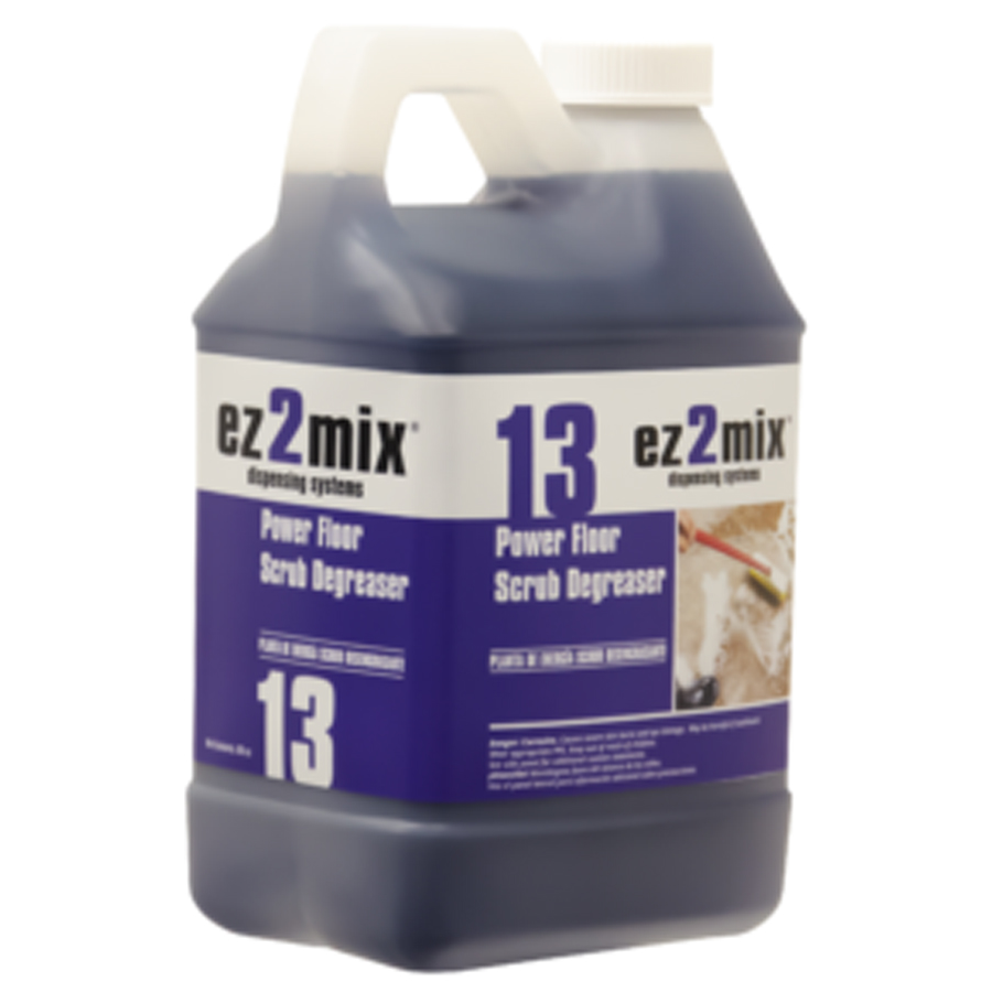 ez2mix #13 Power Floor Scrub Degreaser 80oz 4cs