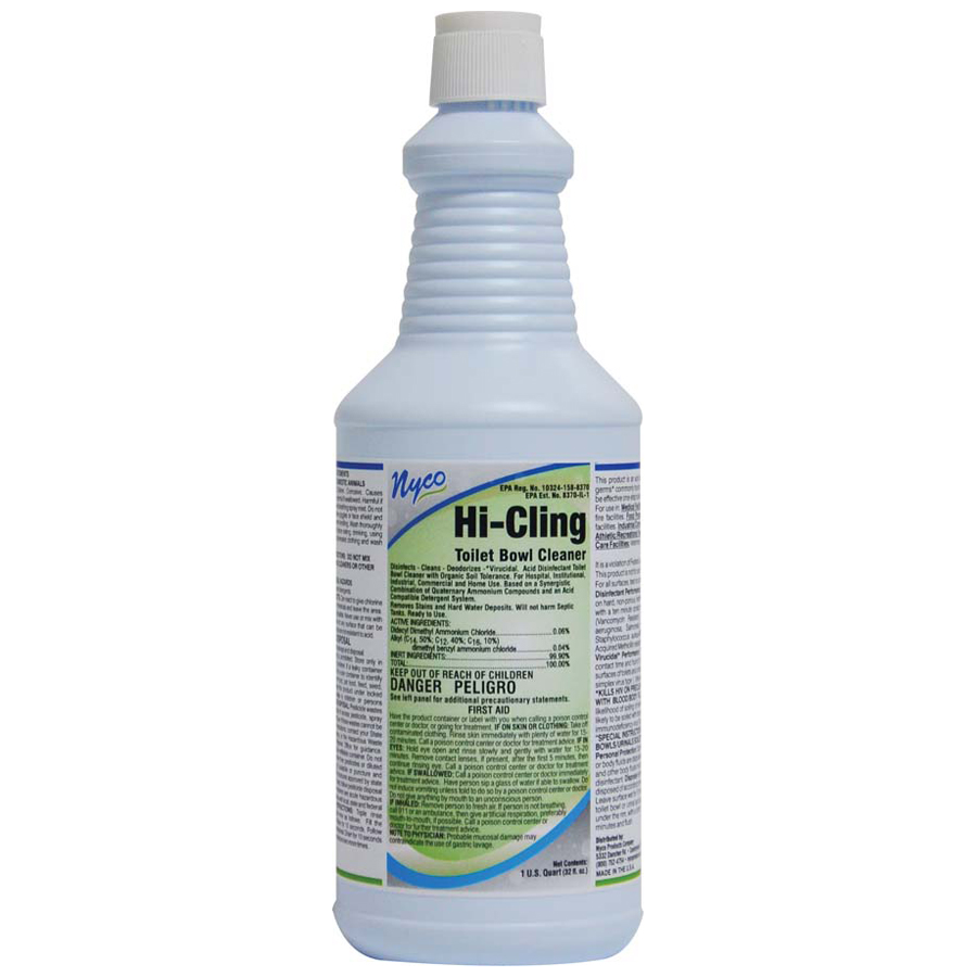Bowl Cleaner 8% HCL Hi Cling Blue 32oz 12/cs