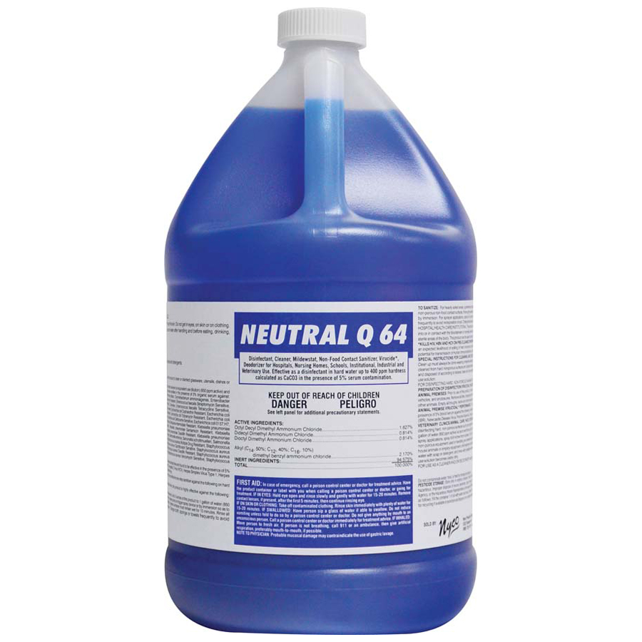 Neutral Q64 Disinfectant Cleaner Gallon 4/cs