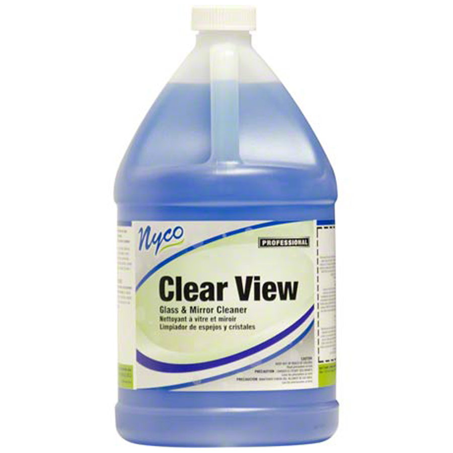 Clear View Glass Cleaner No Ammonia Gal 4/cs