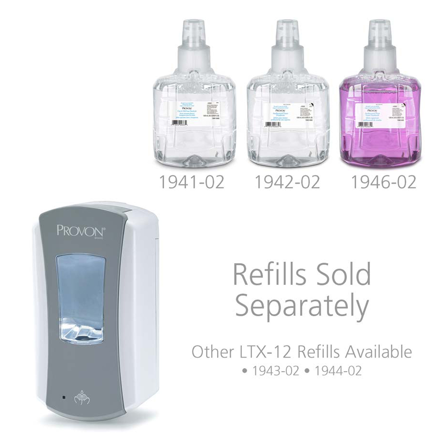 Provon LTX Dispenser Gray/White 1200Ml Each