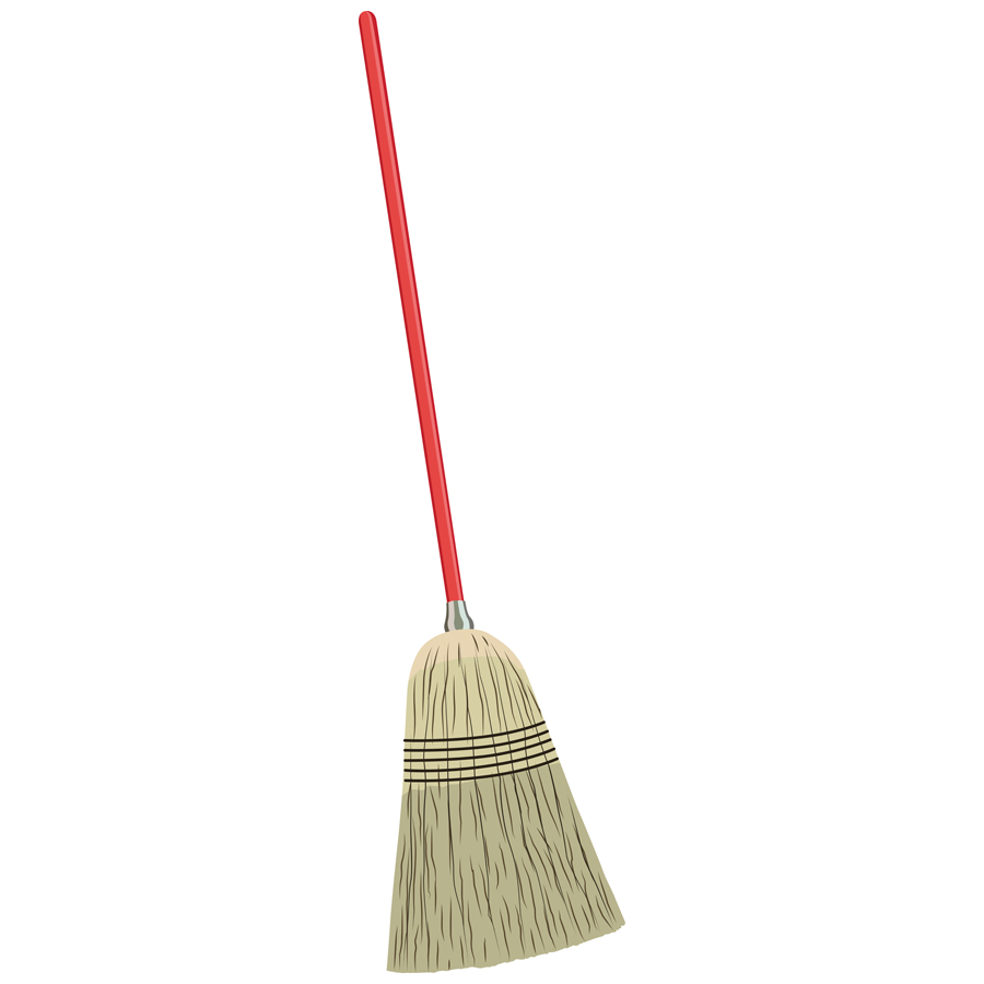 Household Broom 20# Blue Handle Ea