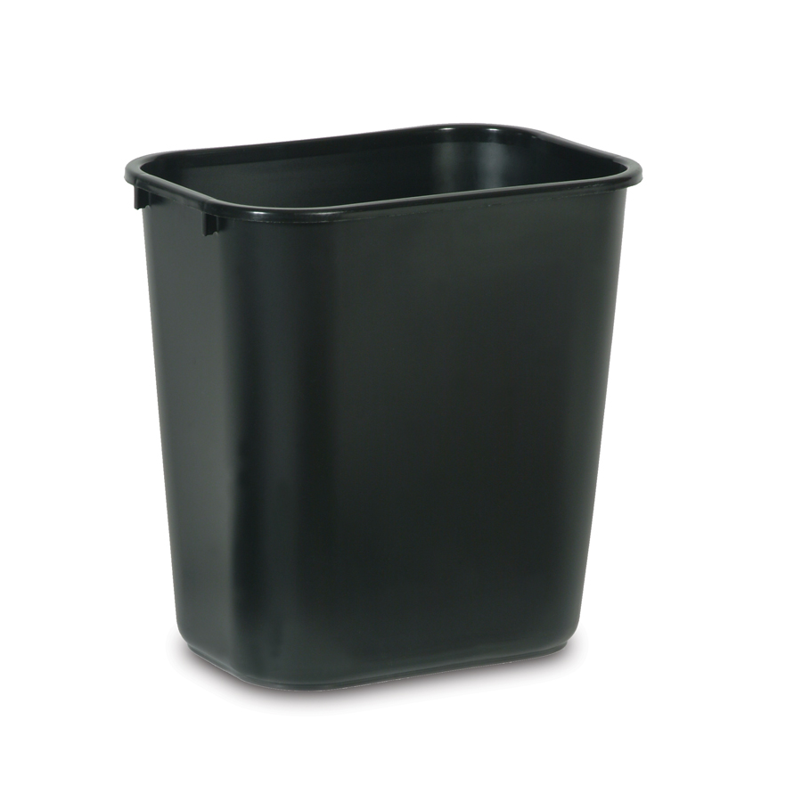 Wastebasket 28 qt Black Each