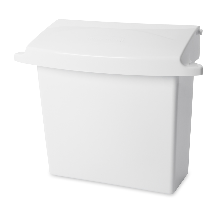 Sanitary Receptacle  White Plastic Each