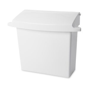 Sanitary Receptacle  White Plastic Each