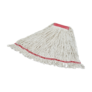 Swinger Loop Wet Mop  White 24oz 1" Hb 6/cs